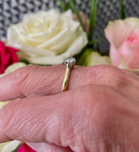 Load image into Gallery viewer, Solitaire Diamond Ring in 18ct Yellow Gold and Platinum