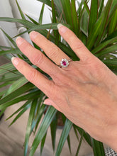 Load image into Gallery viewer, Ruby and Diamond Ring Set In Platinum