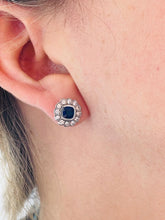 Load image into Gallery viewer, Sumptuous Sapphire & Diamond Stud Earrings
