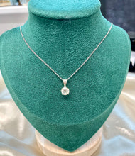 Load image into Gallery viewer, 1.07ct Diamond Solitaire Pendant with 18ct White Gold Chain