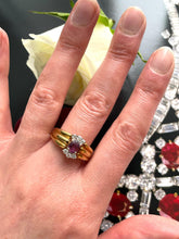 Load image into Gallery viewer, Ruby and Diamond Ring Set in 18ct Yellow Gold