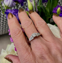 Load image into Gallery viewer, Diamond Solitaire Ring in 14ct White Gold