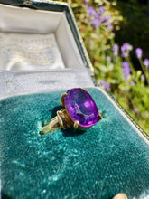 Load image into Gallery viewer, 18ct Gold Amethyst Ring – 4.5ct Oval Amethyst