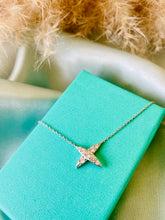 Load image into Gallery viewer, Silver Crossover Fixed Pendant & Chain