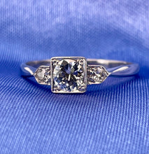 Load image into Gallery viewer, Three Stone Diamond Ring Set in 18ct White Gold