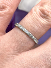 Load image into Gallery viewer, Platinum Half Eternity Ring
