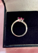 Load image into Gallery viewer, Hot Fiery Pink Sapphire in White Gold
