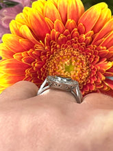Load image into Gallery viewer, Yellow Sapphire and Diamond Ring Set in Platinum