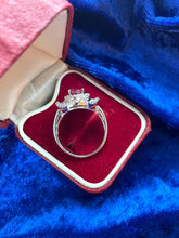 Load image into Gallery viewer, Ruby and Diamond Ring Set in 18ct White Gold