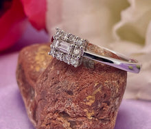 Load image into Gallery viewer, Diamond Cluster Ring in 18ct White Gold