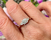 Load image into Gallery viewer, Three Stone Diamond Ring Set in 18ct White Gold