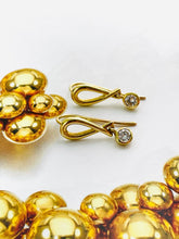 Load image into Gallery viewer, Diamond Earrings Set in 18ct Yellow Gold