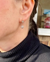 Load image into Gallery viewer, Rose Cut Diamond Dangle Earrings in 18ct Yellow Gold