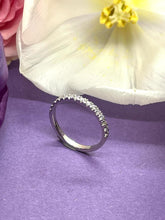Load image into Gallery viewer, Platinum Half Eternity Ring