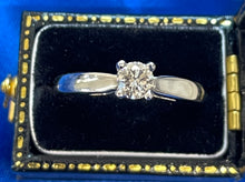 Load image into Gallery viewer, Solitaire Diamond Ring in 9ct White Gold