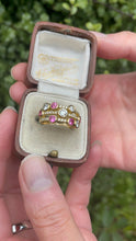 Load image into Gallery viewer, Pink Sapphire and Diamond Bubble Ring Set in 18ct Yellow Gold