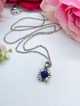 Load image into Gallery viewer, Sapphire and Diamond Preloved Pendant