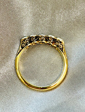 Load image into Gallery viewer, Edwardian Old Cut Diamonds 5 Stone Ring in 18ct Yellow Gold and Platinum