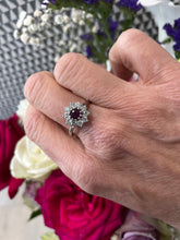 Load image into Gallery viewer, Ruby and Diamond Ring Set in 18ct White Gold