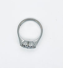 Load image into Gallery viewer, Boat Shape Diamond Cluster Ring in 18ct White Gold