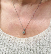 Load image into Gallery viewer, 1.07ct Diamond Solitaire Pendant with 18ct White Gold Chain