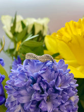 Load image into Gallery viewer, Three Row Diamond Ring with a Twist in 18ct White Gold