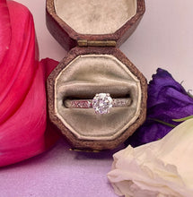 Load image into Gallery viewer, Solitaire Diamond Ring in 18ct White Gold