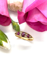 Load image into Gallery viewer, Gorgeous Ruby Gypsy Ring Set in 18ct Yellow Gold