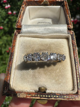 Load image into Gallery viewer, Vintage 9ct Gold Seven-Stone Diamond Ring