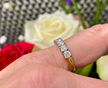 Load image into Gallery viewer, 7 Stone Diamond Ring in 18ct Yellow Gold