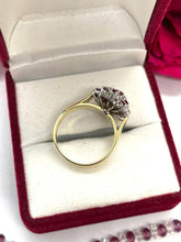 Load image into Gallery viewer, Ruby and Diamond Cluster Ring