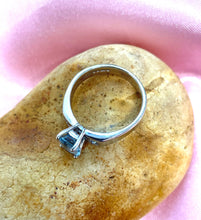 Load image into Gallery viewer, Aquamarine and Diamond Ring in 18ct White Gold