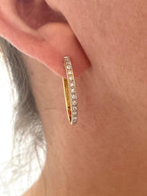 Load image into Gallery viewer, Diamond Hoops