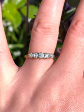 Load image into Gallery viewer, Edwardian 5 stone Diamond Ring Set in 18ct Yellow Gold