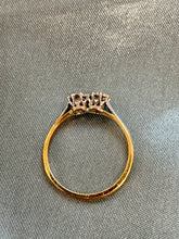 Load image into Gallery viewer, Old Cut Diamond 2 Stone Ring in 18ct Yellow Gold and Platinum
