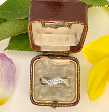 Load image into Gallery viewer, Three Row Diamond Ring with a Twist in 18ct White Gold