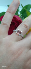 Load image into Gallery viewer, Pretty Pink Tourmaline and Diamond Ring