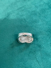 Load image into Gallery viewer, Champagne and White Diamond Ring in 14ct White Gold