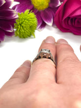 Load image into Gallery viewer, Diamond Solitaire Ring Set in 18ct Yellow Gold