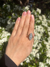 Load image into Gallery viewer, Antique Diamond Navette Cluster Ring in 18ct Gold – Approx. 1.50ct Total