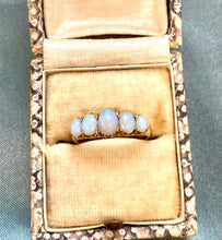 Load image into Gallery viewer, Five Stone Opal Ring in 18ct Yellow Gold