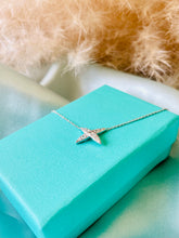 Load image into Gallery viewer, Silver Crossover Fixed Pendant & Chain