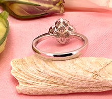 Load image into Gallery viewer, Clover Diamond Ring in 18ct White Gold