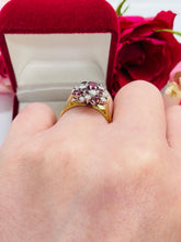 Load image into Gallery viewer, Ruby and Diamond Cluster Ring