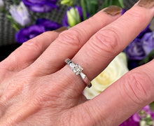 Load image into Gallery viewer, Solitaire Diamond Ring in 9ct White Gold