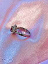 Load image into Gallery viewer, Ruby and Diamond Ring Set In Platinum