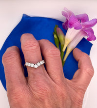 Load image into Gallery viewer, Wishbone Diamond Ring in 18ct White Gold