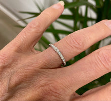 Load image into Gallery viewer, Half Eternity Diamond Ring in 18ct White Gold