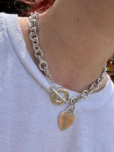 Load image into Gallery viewer, Hallmarked Sterling Silver Heart Tag Toggle Necklace by Tiffany & Co.