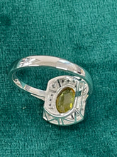 Load image into Gallery viewer, Yellow Sapphire and Diamond Ring Set in Platinum